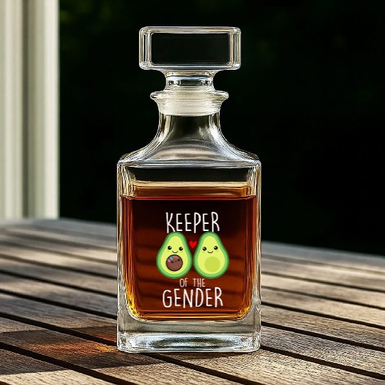 Avocado Keeper of the Gender Illustration Whiskey Decanters
