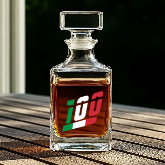 100 Italian National Flag Team Whiskey Decanters