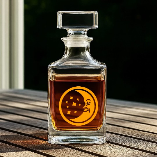 Happy Moon Whiskey Decanters