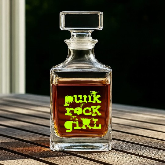 Punk Rock Girl Whiskey Decanters