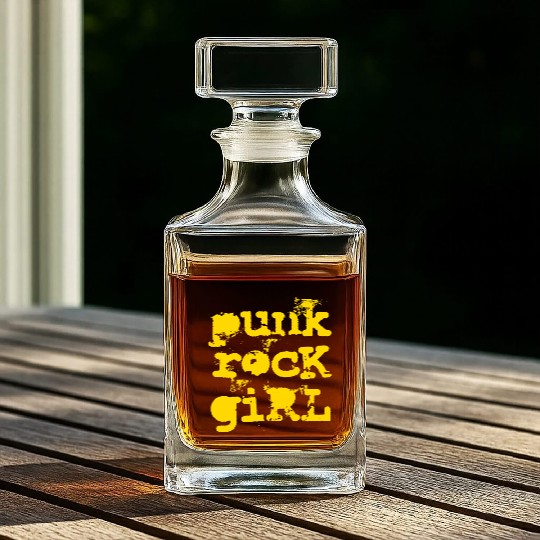 Punk Rock Girl Whiskey Decanters