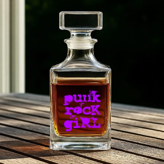 Punk Rock Girl Whiskey Decanters