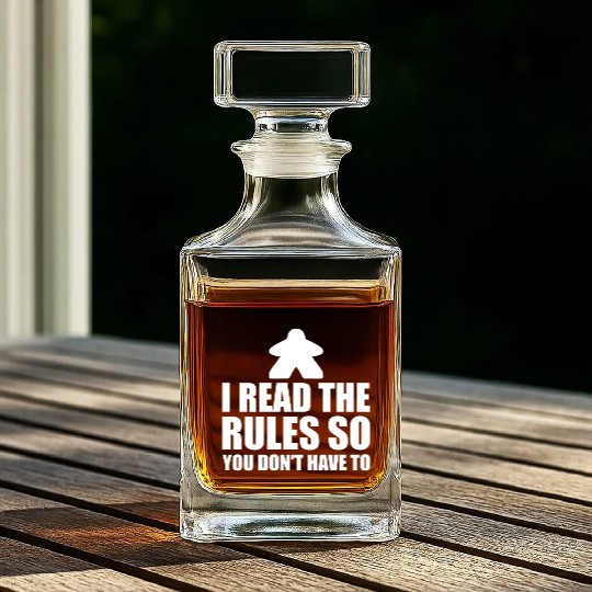 Board Game Card Whiskey Decanters