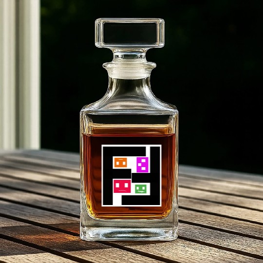Geometric Cubes In Game - multi-sided cubes Whiskey Decanters