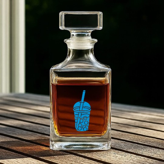 Mug design bubble tea Whiskey Decanters