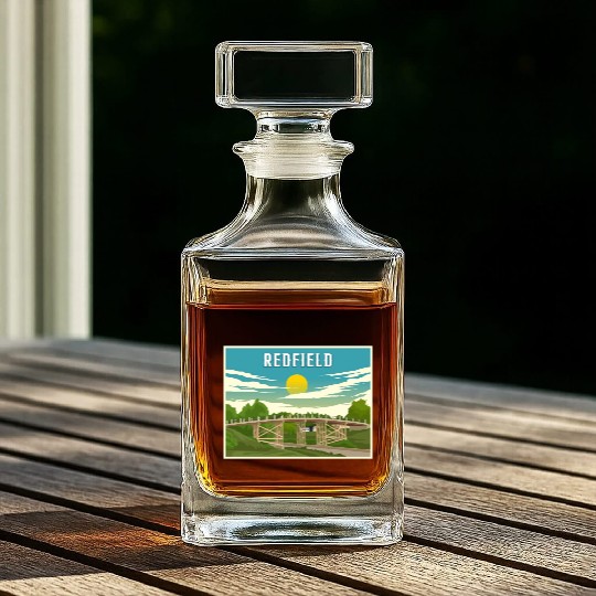 Redfield Historic James Street Bridge Whiskey Decanters