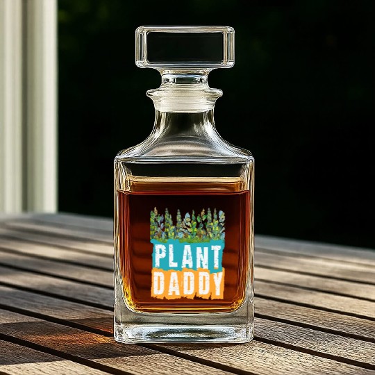 Fathers Day Gardener Plant Daddy Whiskey Decanters