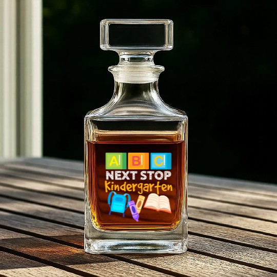 ABC Next Stop Kindergarten Whiskey Decanters