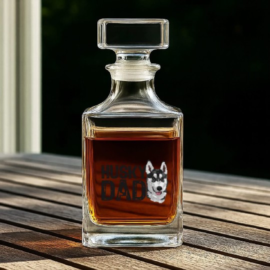 HUSKY DAD Whiskey Decanters