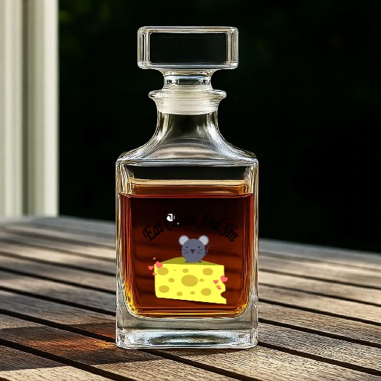 Eat cheese and sin, Best Street art! Classic Whiskey Decanters