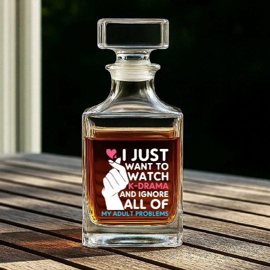 wath k-drama, k pop music, kdrama Whiskey Decanters