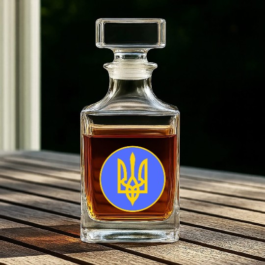 Ukraine trident Whiskey Decanters
