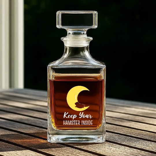 Keep Hamster Inside Pet Lover Gift Whiskey Decanters