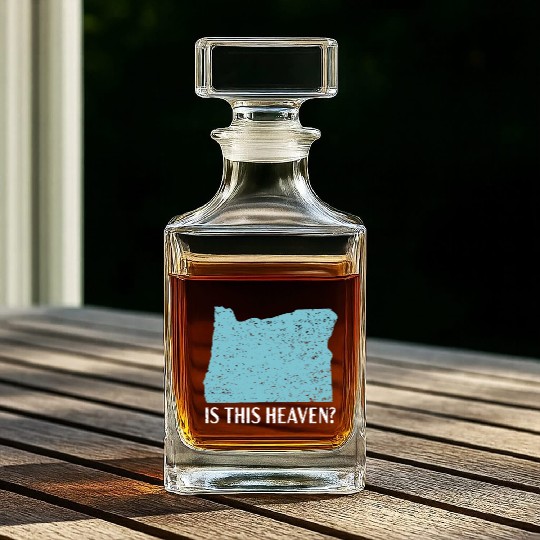 Is This Heaven Oregon USA America Oregonians Whiskey Decanters