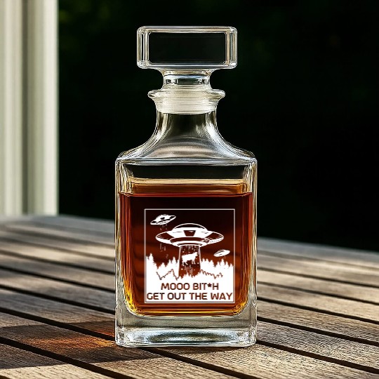 Alien Gift Extraterrestrial UFO AREA 51 Sci-fi Whiskey Decanters