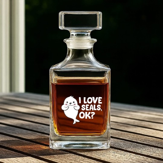 Seal - I love seals, ok? Whiskey Decanters