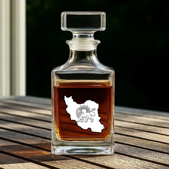 Iran Lion Sun Whiskey Decanters