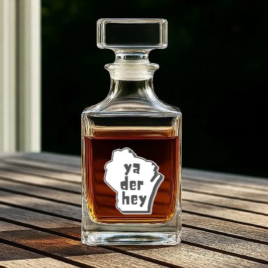Ya der hey - Wisconsin speak Whiskey Decanters