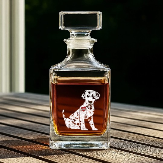 Spot Squad Dalmatian Owner Dog Lover Mothers Day Whiskey Decanters
