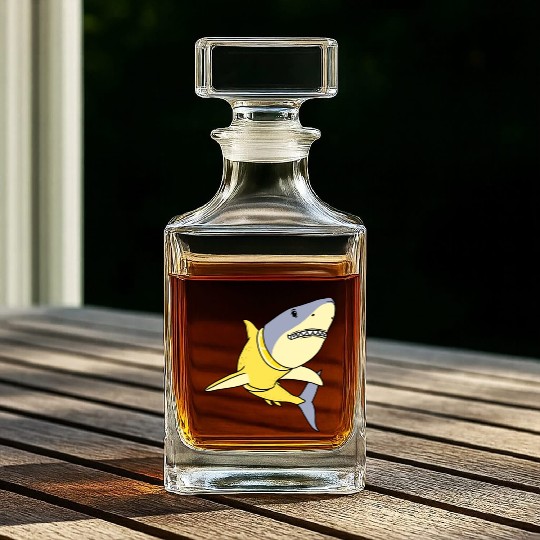 Lemon Shark for Lemon Lover Whiskey Decanters