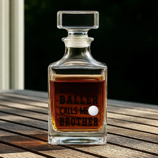 Golf Brother Of A Golfer Bro Proud Golfing Brother Whiskey Decanters