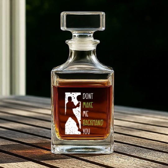 Tennis Player Present Tennis Club Coach Sport Whiskey Decanters
