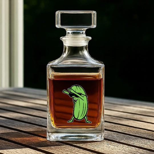 Dabbing Pickle Whiskey Decanters