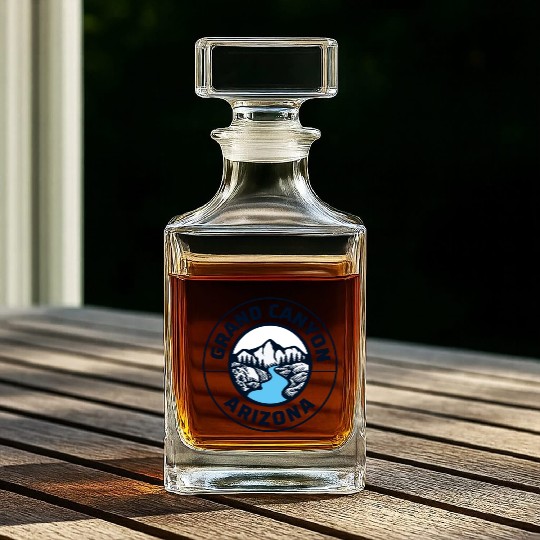 Grand Canyon Arizonna State Lovers Mountains Nature Whiskey Decanters