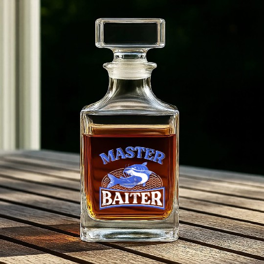 Master Baiter - Wels Catfish Hunter Whiskey Decanters