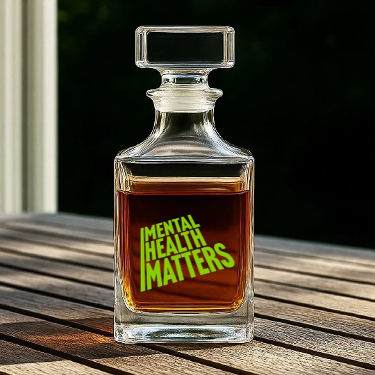 mental health matters quote Whiskey Decanters