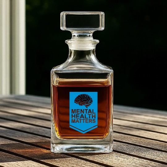 mental health matters quote Whiskey Decanters