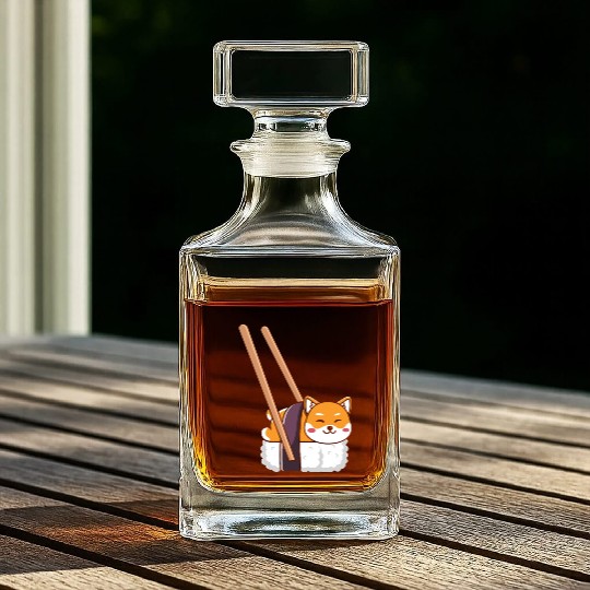 Sushi Rolls Japanese Food Lover Whiskey Decanters
