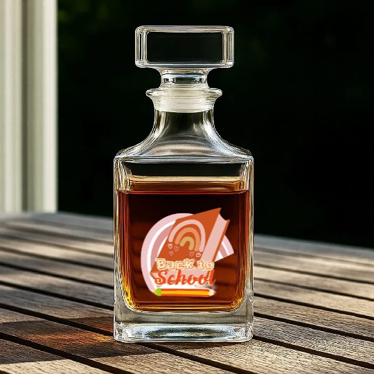 Back to school funny teaching Whiskey Decanters