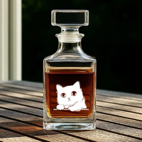 Cat Owner Cute Cat Lover Cute Cats I Cute Cat Whiskey Decanters