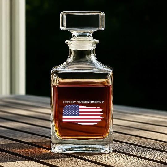 I Study Triggernometry 2nd Aamendment US American Whiskey Decanters