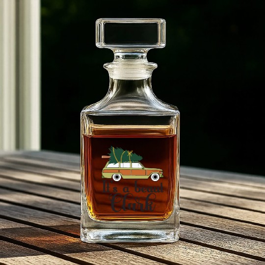 It's A Beaut Clark Griswold Family Christmas Whiskey Decanters