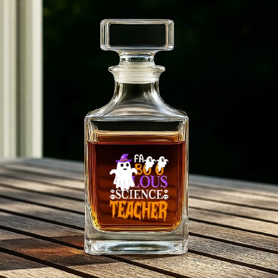 Faboolous Science Teacher Halloween Teacher Men wo Whiskey Decanters
