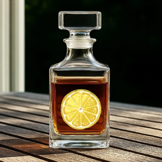 Lemon style design Whiskey Decanters