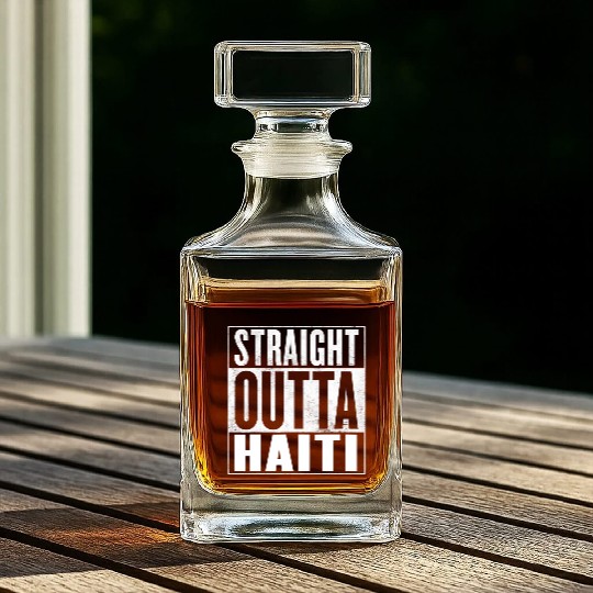 Haiti Straight Outta Haiti Whiskey Decanters