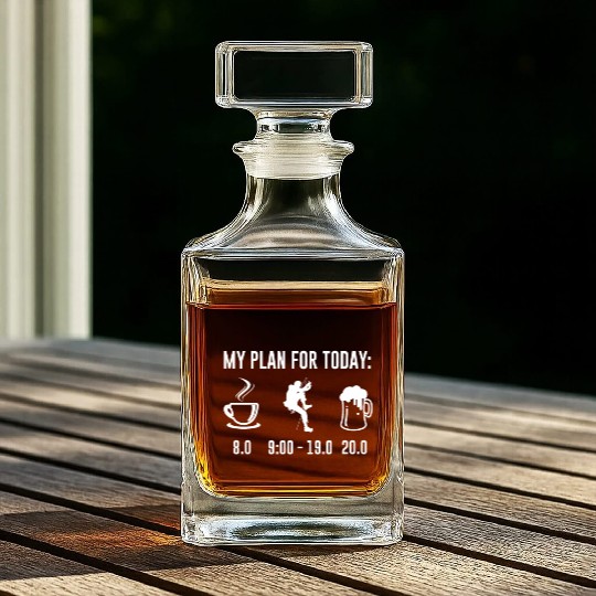 My Plan For Today Climbing Bouldering Climbing Whiskey Decanters