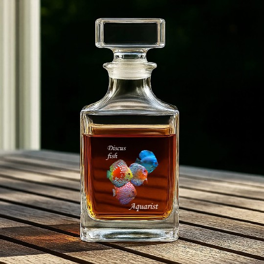 DISCUS FISH AQUARIST Whiskey Decanters