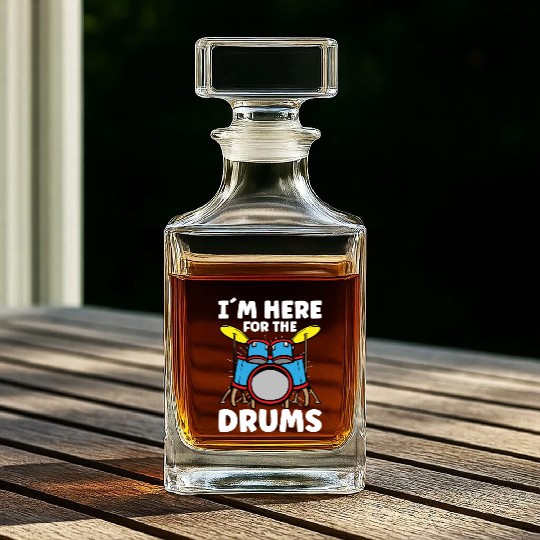 Drummer Drums Music Drum Set Drumming Whiskey Decanters
