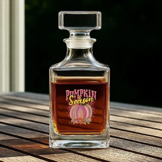 Pumpkin Season - jack-o-lantern Whiskey Decanters