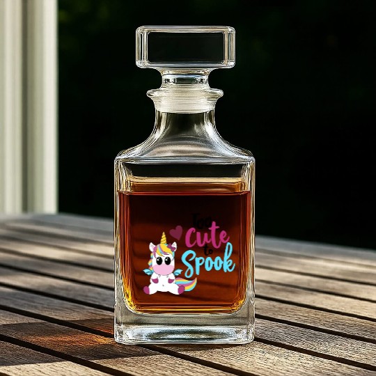 Bat Unicorn - Too cute to spook Whiskey Decanters