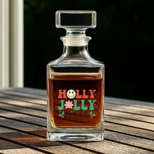 Holly Jolly Babe Whiskey Decanters