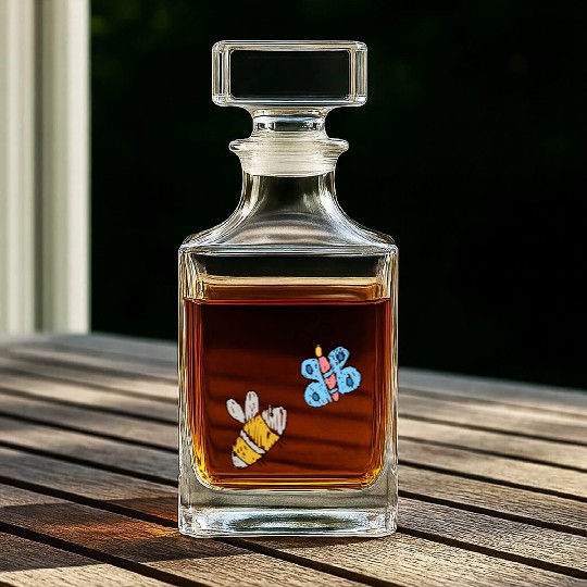 Bees & Butterflies Whiskey Decanters