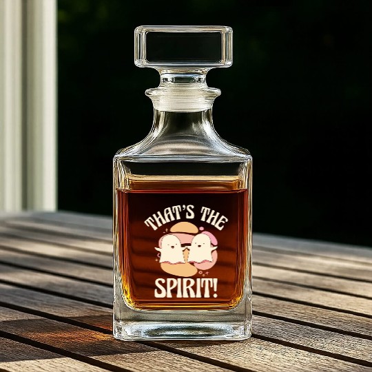 Ghost Spirit Hilarious Cute Friends Pun Whiskey Decanters