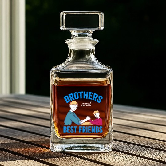 Brothers And Best Friends Friend Team Brother Whiskey Decanters