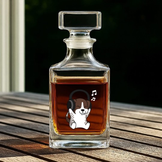 Music Lover German Shorthaired Pointer Whiskey Decanters