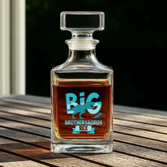 Big Brother Rex Dinosaur . Brothersaur Rex Tyranno Whiskey Decanters